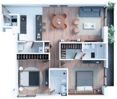 Foto: Vista distribucion sky loft sur 602